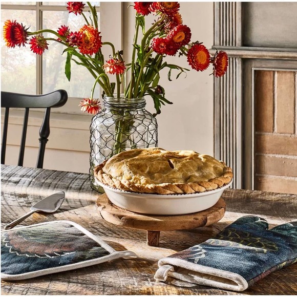 Target John Derian Stoneware Pie Dish Plate Thanksgiving Harvest Fall Apples New - Picture 2 of 4